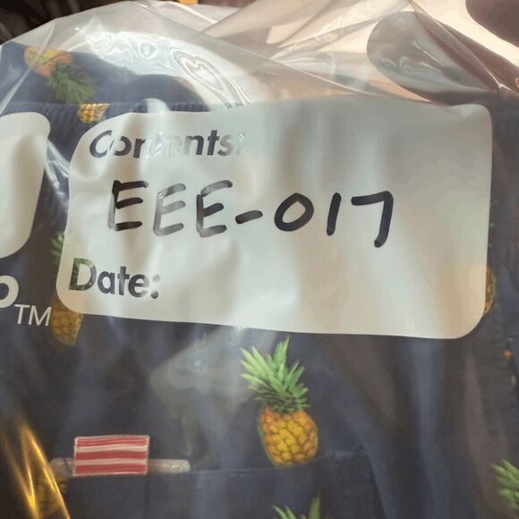 Maamgic Men's Pineapple Print 7" Quick Dry Swim Trunks Blue Yellow Small NWOT - Picture 6 of 6